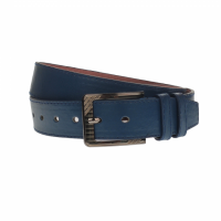 Curea barbati, casual-eleganta, din piele ecologica, latime 3.5 cm, bleumarin - NB005